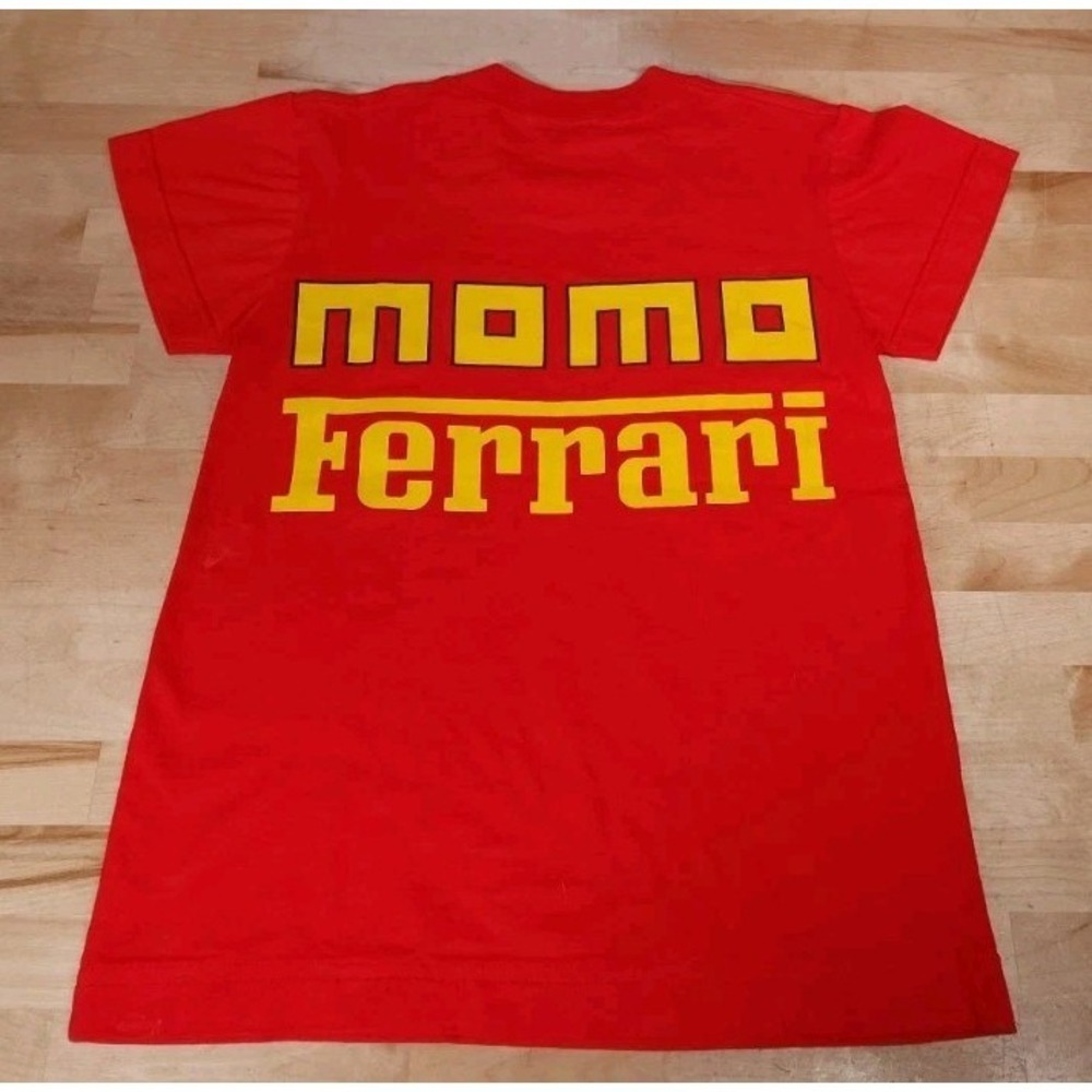 Momo Ferrari Tshirt Size XS Red Short Sleeve Made In The USA Vintage 90s